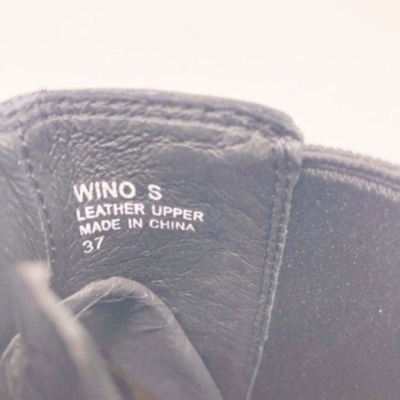 ASH Wino Black Leather Studded Chelsea Boot 37 - Picture 6 of 8